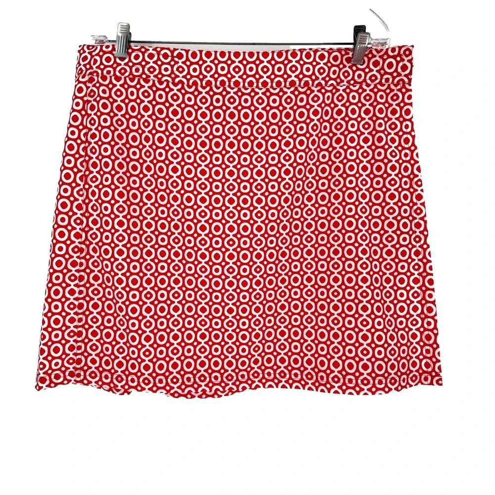 RipSkirt Hawaii Dot Quick‎ Wrap Skirt Women's XL Orange Aloha Resortwear Beach